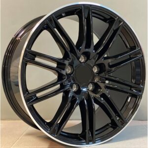 Porsche Style 1153 9x22 5x130 ET50 Black Glossy Lip
