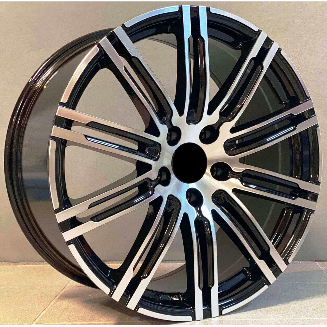 Porsche Style 1222 9x20 5x112 ET26 Black Face Machined