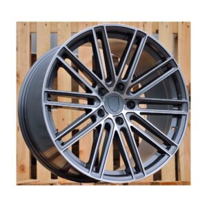 Porsche Style 1274 9.5x21 5x130 ET60 Gun Metal Face Machined