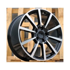 Porsche Style 129 9.5x20 5x130 ET45 Black Face Machined
