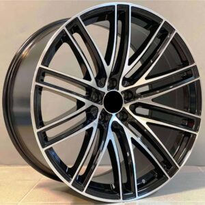 Porsche Style 1350 9x21 5x112 ET26 Black Face Machined