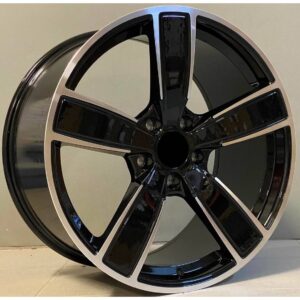 Porsche Style 5082 11x21 5x130 ET58 Black Face Machined
