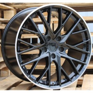 Porsche Style 5541 11.5x21 5x130 ET62 Black Glossy Lip