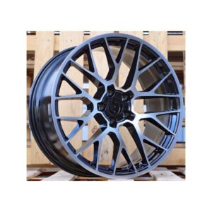 Porsche Style 998 9.5x20 5x130 ET55 Black Face Machined