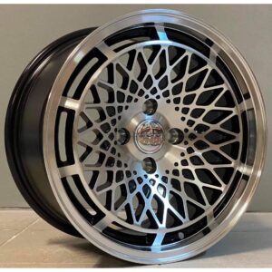 Racing 519 8x15 4x100 ET25 Black Face Machined