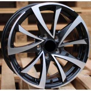 Racing 575 5.5x13 4x100 ET35 Black Face Machined