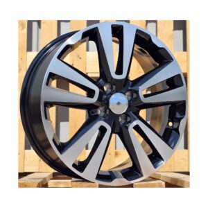 Renault Style 2093 7x17 4x100 ET43 Black Face Machined