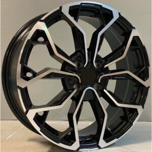 Renault Style 260 7x17 4x100 ET44 Black Face Machined
