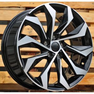 Skoda Style 1139 8x19 5x112 ET41 Black Face Machined