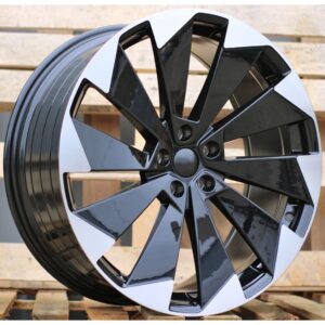 Skoda Style 1141 8.5x21 5x112 ET40 Black Face Machined