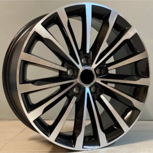 Skoda Style 1526 8x18 5x112 ET44 Black Face Machined