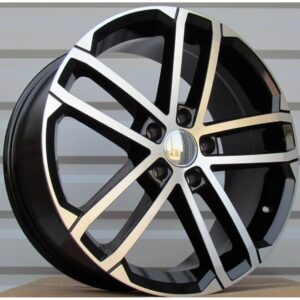Skoda Style 512 7x17 5x112 ET45 Black Face Machined