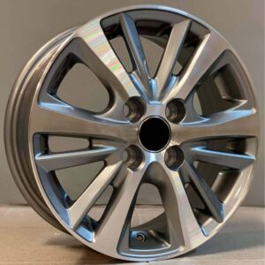 Toyota Style 1629 5.5x14 4x100 ET40 Gun Metal Face Machined