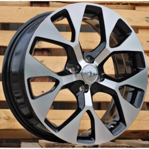 Toyota Style 1667 6.5x17 4x100 ET40 Black Face Machined