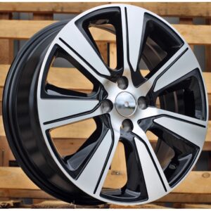 Toyota Style 1671 6.5x17 4x100 ET45 Black Face Machined