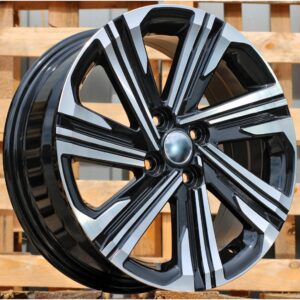 Toyota Style 1822 6x16 4x100 ET45 Black Face Machined
