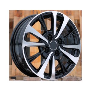 Toyota Style 1846 5.5x14 4x100 ET40 Black Face Machined
