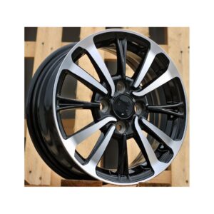 Toyota Style 360 5.5x14 4x100 ET40 Black Face Machined