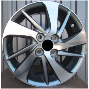 Toyota Style 458 5.5x15 4x100 ET45 Gun Metal Face Machined