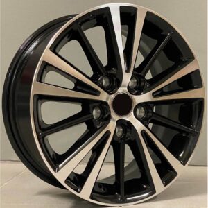 Toyota Style 5197 6x15 5x100 ET39 Black Face Machined