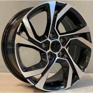 Toyota Style 522 7x16 5x114.3 ET35 Black Face Machined