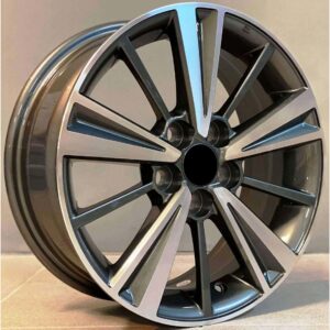 Toyota Style 5806 6.5x16 4x100 ET35 Gun Metal Face Machined
