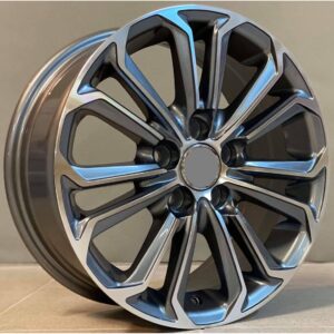 Toyota Style 667 6.5x16 5x114.3 ET45 Gun Metal Face Machined