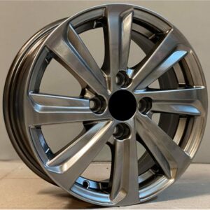 Toyota Style 736 5.5x15 4x100 ET40 Hyper Black