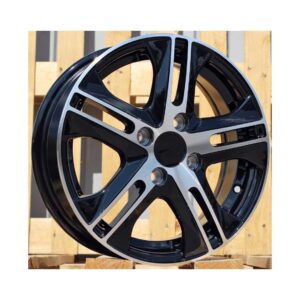 Toyota Style 844 5x14 4x100 ET45 Black Face Machined
