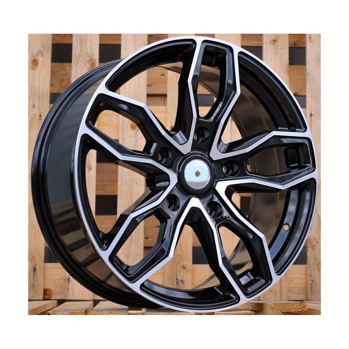 Van Style 1251 8x18 5x160 ET48 Black Face Machined