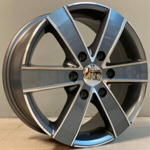 Van Style 474 7x17 6x130 ET50 Gun Metal Face Machined