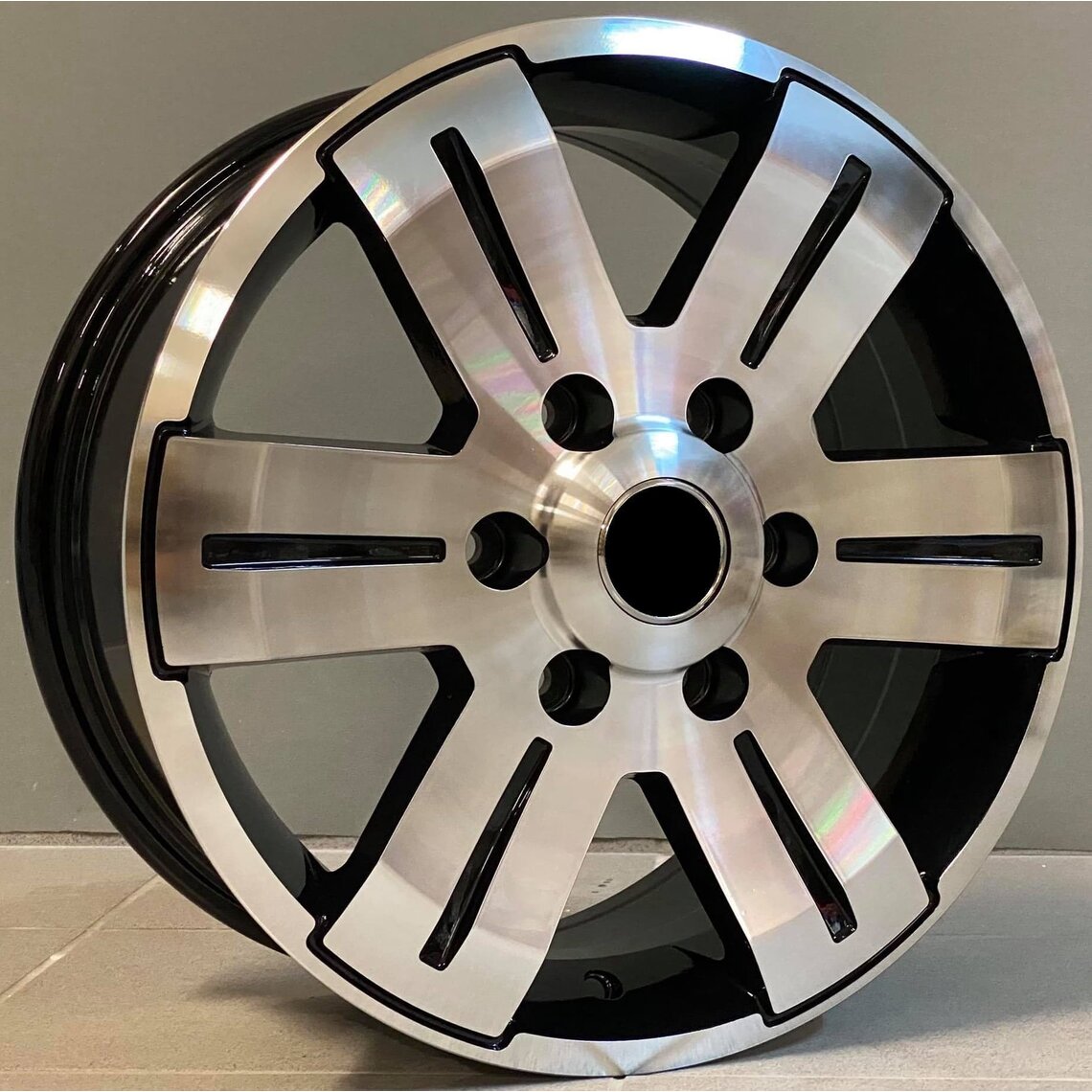 Van Style 562 7x16 5x130 ET55 Black Face Machined
