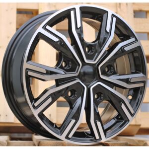 Van Style 6408 6.5x16 5x114.3 ET45 Black Face Machined