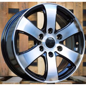 Van Style 747 7x16 6x130 ET55 Black Face Machined