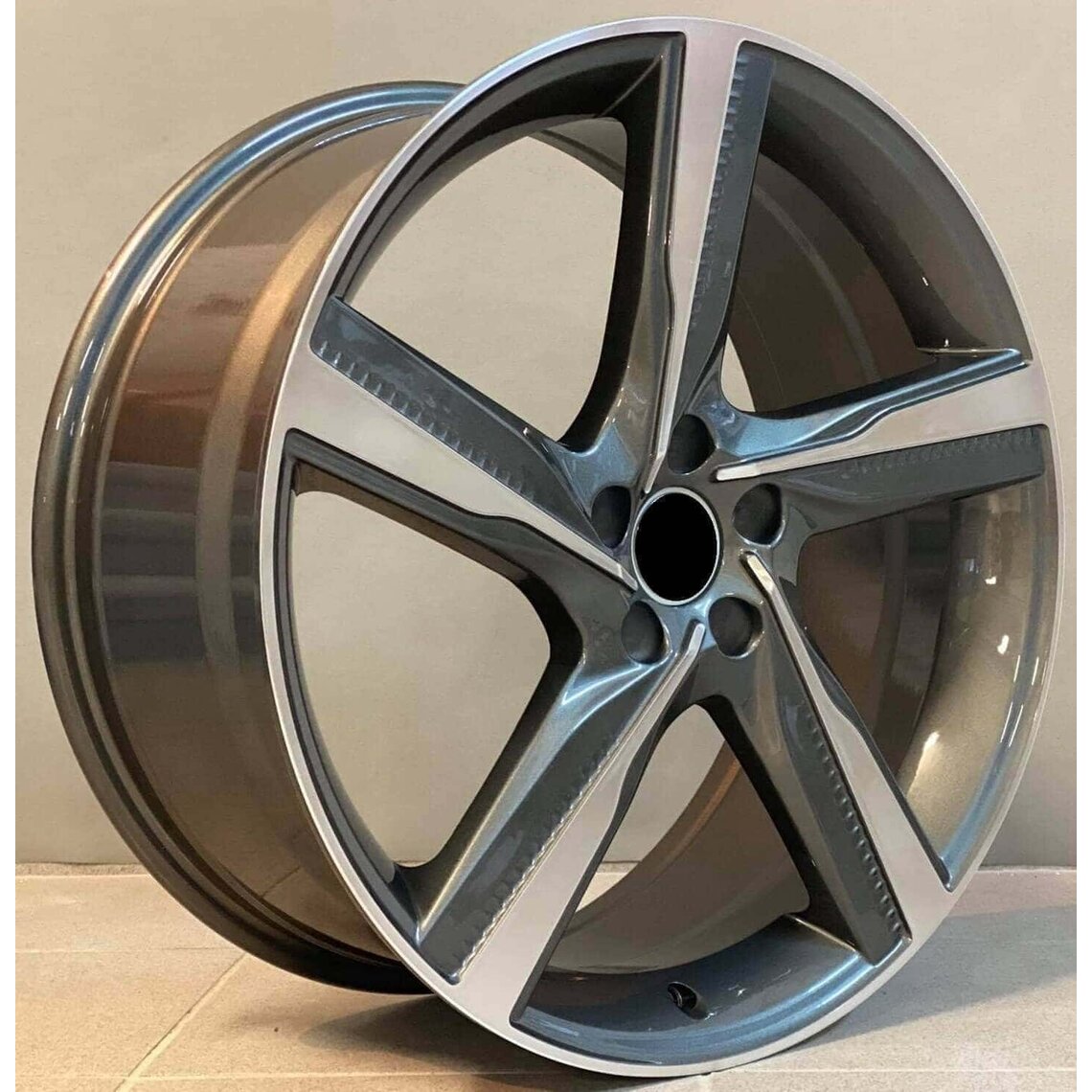 Volvo Style 115 7x16 5x108 ET46 Gun Metal Face Machined