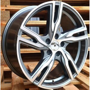 Volvo Style 132 8x18 5x108 ET45 Gun Metal Matt Face Machined