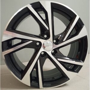 Volvo Style 183 7.5x17 5x108 ET45 Black Face Machined