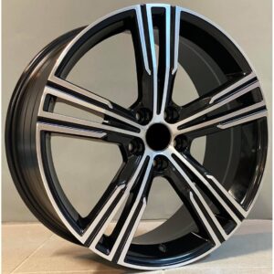 Volvo Style 184 7.5x17 5x108 ET45 Black Face Machined