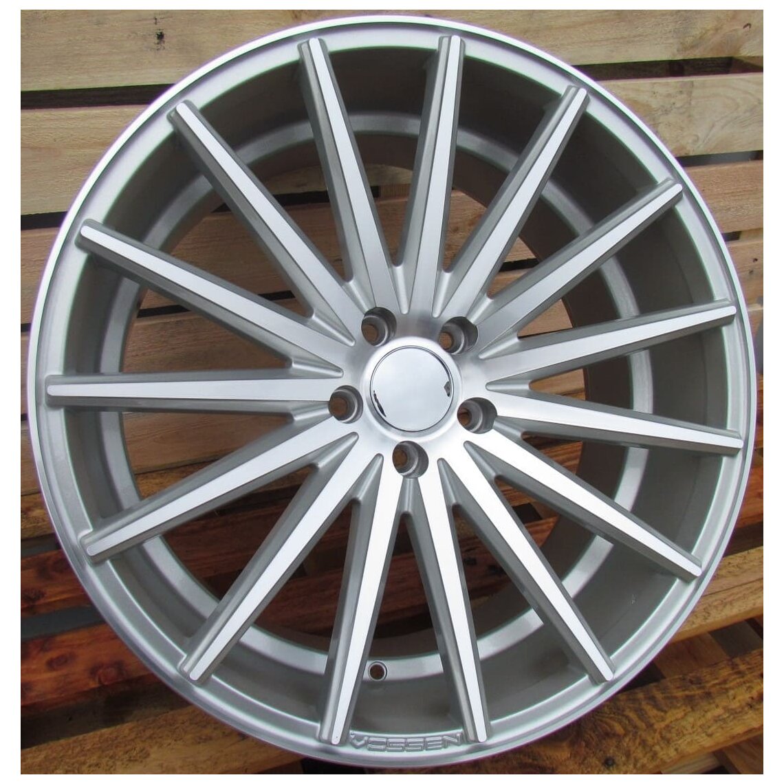 Vossen Style 999 8x18 5x112 ET40 Silver Face Machined