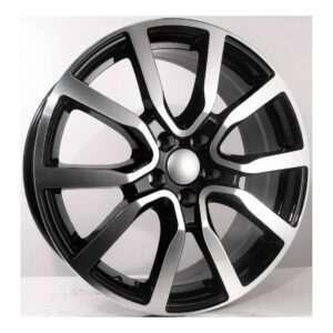 VW Style 1165 7x17 5x100 ET35 Black Face Machined