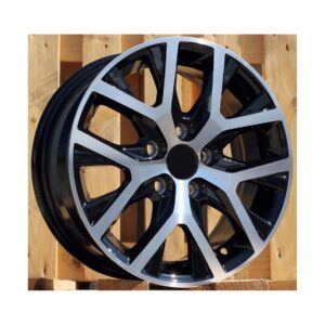 VW Style 1173 6x14 5x100 ET38 Black Face Machined