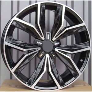 VW Style 1269 8x19 5x112 ET43 Black Face Machined
