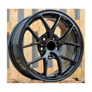 VW Style 134 6.5x15 5x100 ET40 Black Glossy