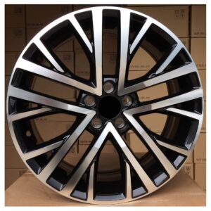 VW Style 1380 6.5x17 5x100 ET40 Black Face Machined