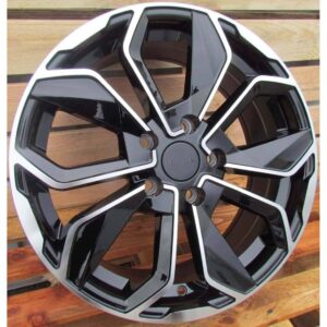 VW Style 164 6.5x16 5x100 ET40 Black Face Machined