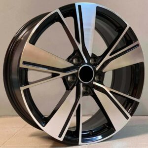 VW Style 450 7.5x17 5x112 ET45 Black Face Machined