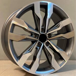 VW Style 5333 8x18 5x112 ET33 Gun Metal Face Machined