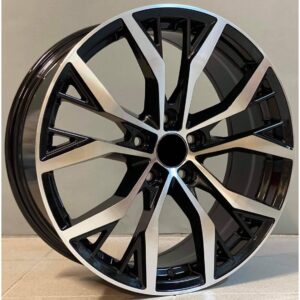 VW Style 5436 7x16 5x100 ET40/45 Black Face Machined