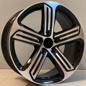VW Style 5466 8x19 5x112 ET35 Black Face Machined