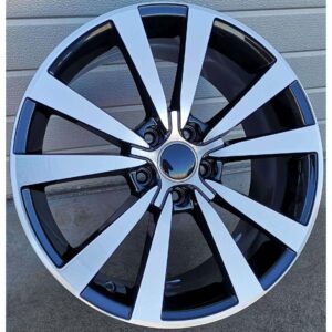 VW Style 5576 8x18 5x112 ET41 Black Face Machined